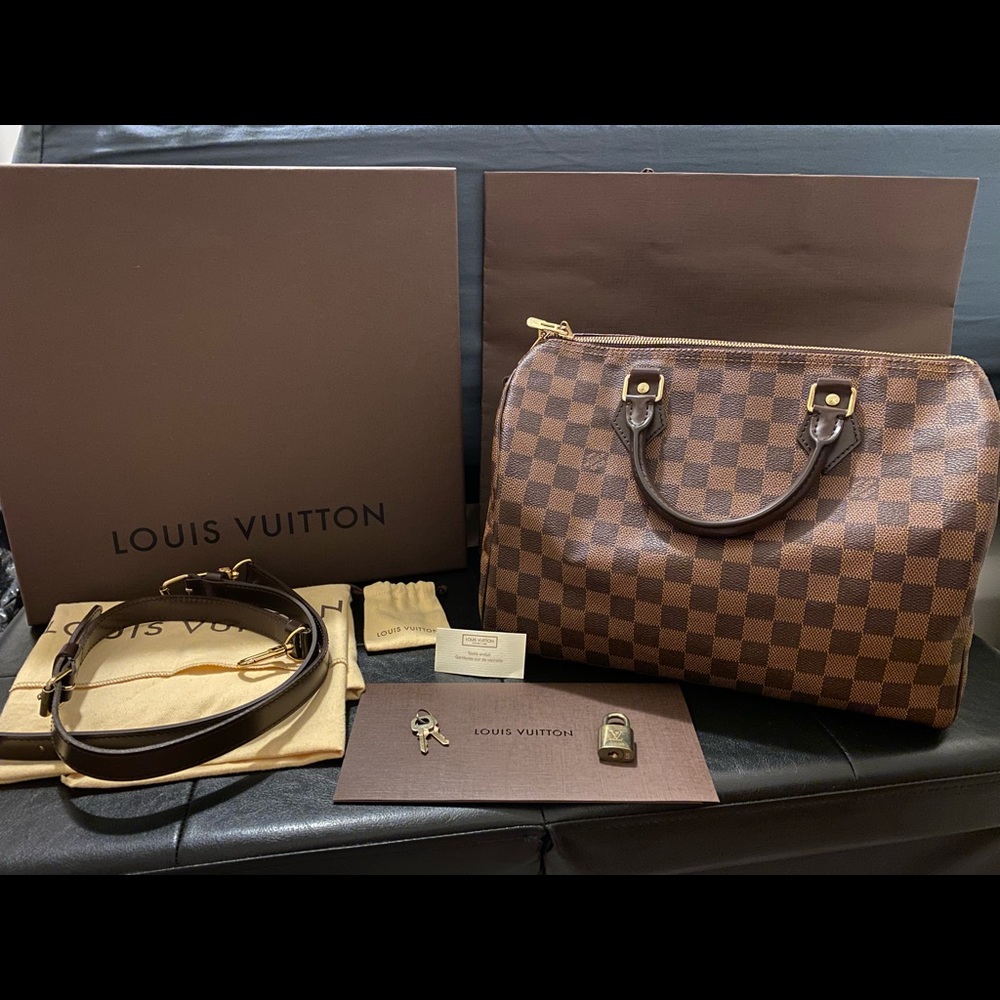 Speedy Bandouliere 30 Damier Ebene